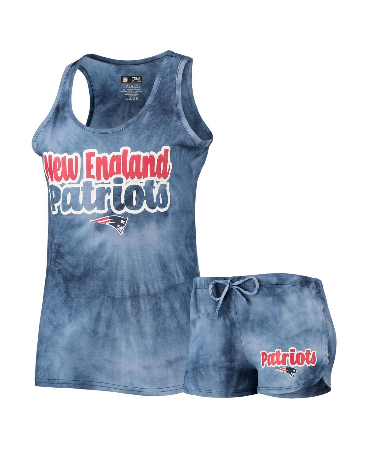 Women's Concepts SportNew England Patriots Billboard Tank Top and Shorts Set - Navy