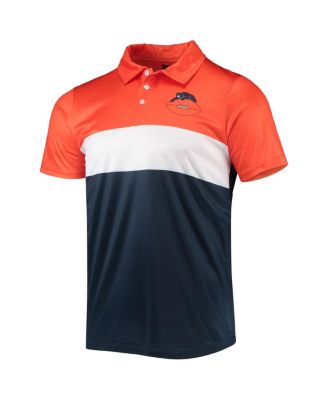 Men's Orange, Navy Chicago Bears Retro Colorblock Polo Shirt