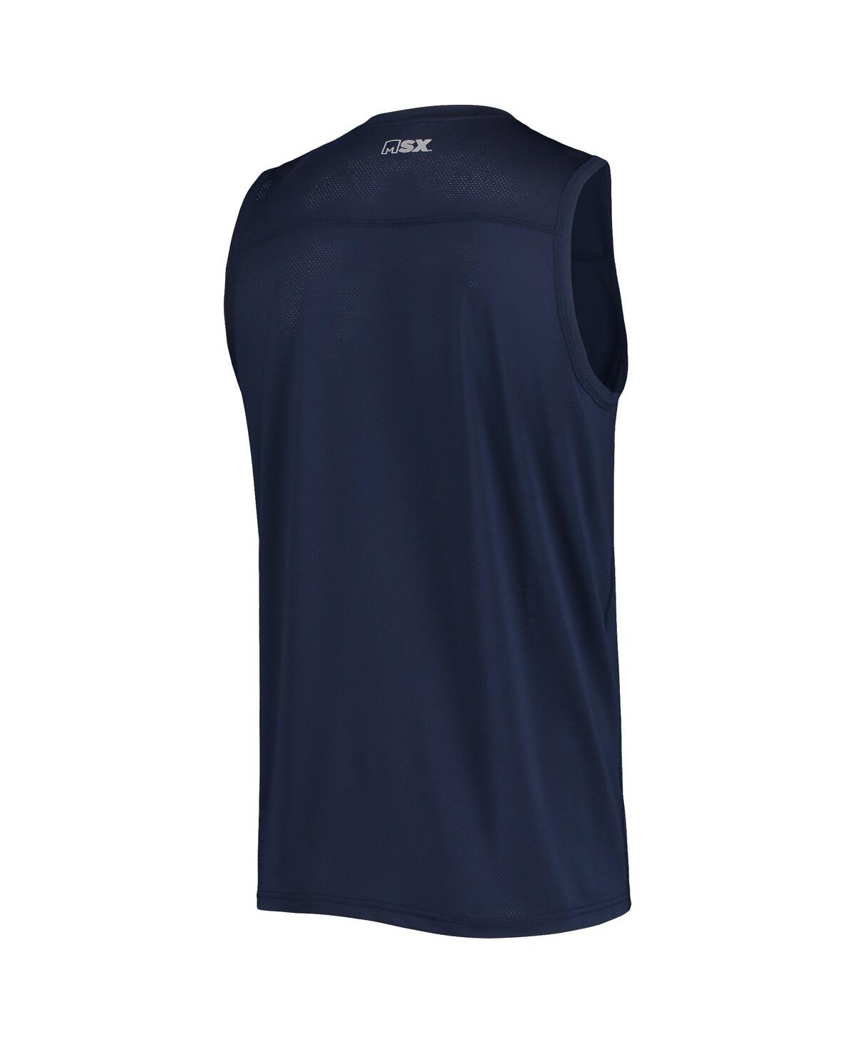 Msx By Michael Strahan Men's  College Navy Seattle Seahawks Rebound Tank Top In Navy