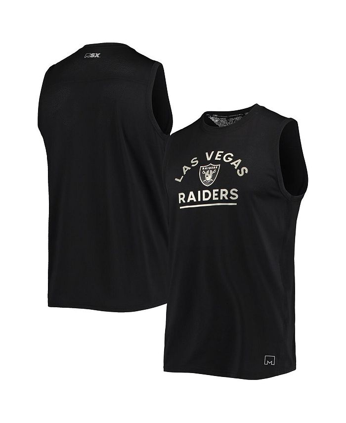 Msx By Michael Strahan Mens Black Las Vegas Raiders Rebound Tank Top Macys 