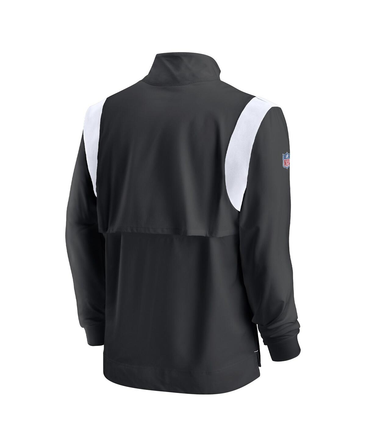 Men's NikeLas Vegas Raiders 2022 Coach Chevron Lockup Quarter-Zip Long Sleeve Top - Black