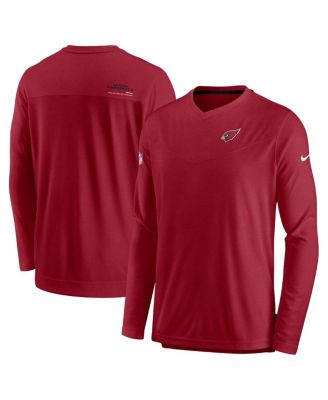 Men's Nike Cardinal Arizona Cardinals Sideline Logo Performance Pullover  Hoodie