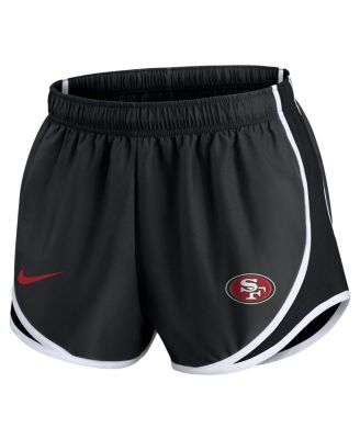 Women's Charcoal San Francisco 49ers Plus Size Logo Performance Tempo Shorts