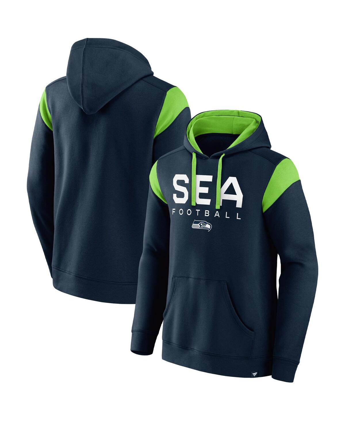 Fanatics Branded College Navy Seattle Seahawks Call The Shot Pullover Hoodie In Navy