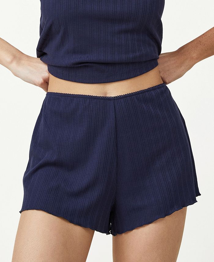 COTTON ON Women's Pointelle Sleep Shorts - Macy's