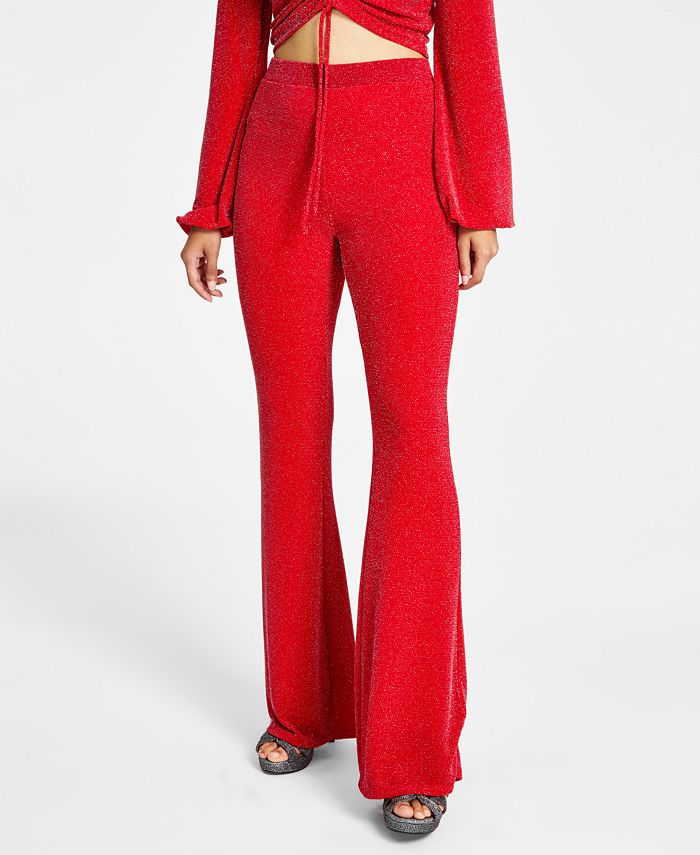 Macy's red pants cheap