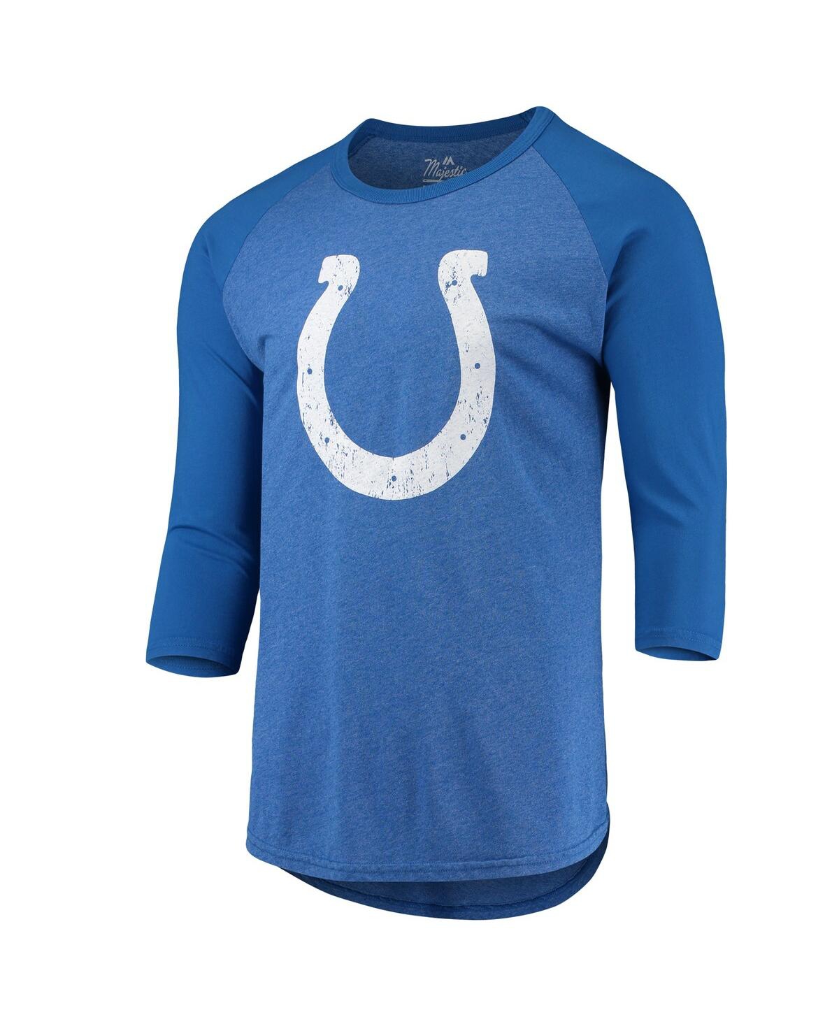 Shop Majestic Men's  Threads Jonathan Taylor Royal Indianapolis Colts Name And Number Team Colorway Tri-bl