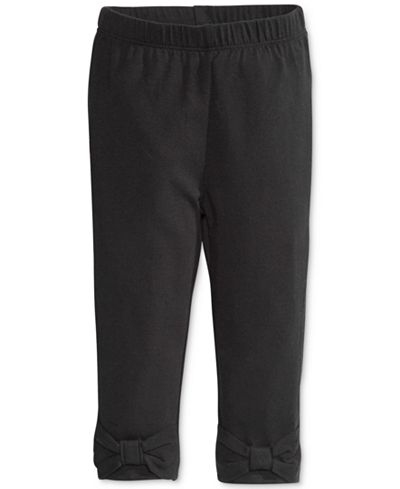 First Impressions Baby Girls' Solid Bow Leggings