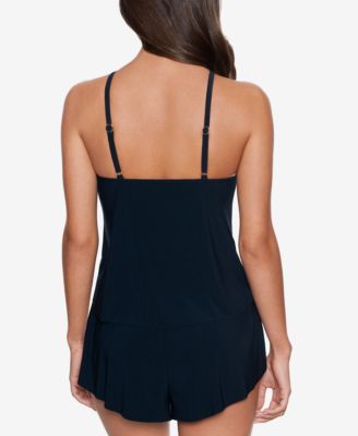 Women's Tummy Control Romper-Style One-Piece Swimsuit