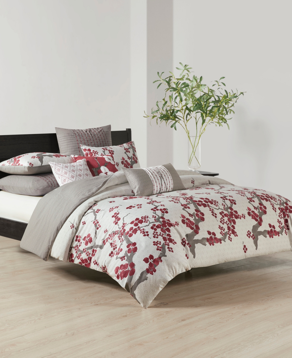 N Natori Cherry Blossom 3-Pc. Comforter Set
