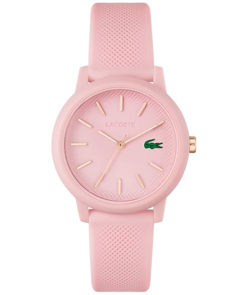 Женские часы Lacoste L.12.12 Pink Silicone Strap Watch 36mm