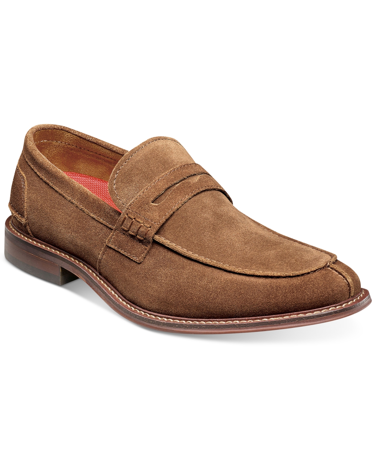 Men's Marlowe Split-Toe Penny Loafers - Cognac