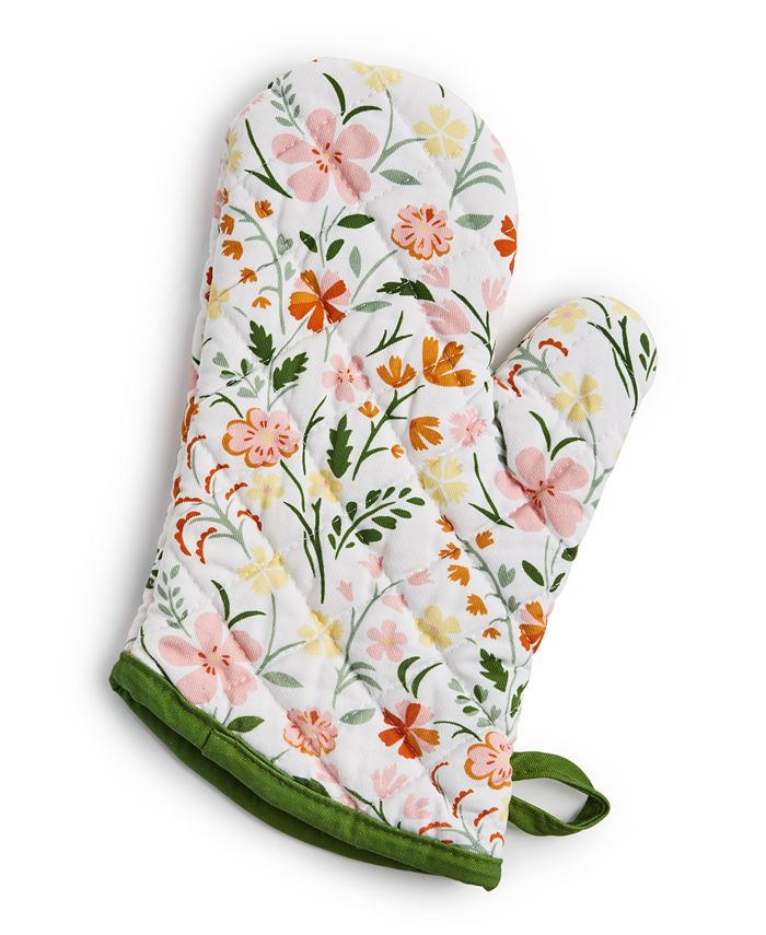 Martha Stewart Collection FloralPrint HeatResistant Oven Mitt