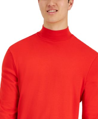 Men's Solid Mock Neck Shirt, Created for Macy's