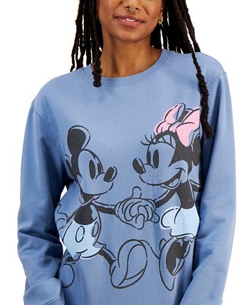 Disney Juniors' Mickey & Minnie Crewneck Sweatshirt - Macy's