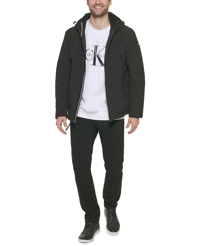 Calvin Klein Men's Sherpa Lined Infinite Stretch Soft Shell Jacket Macy's