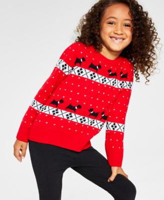 Charter Club Womens Little Girls Snowflake Sweater Black Size 5 main image 0