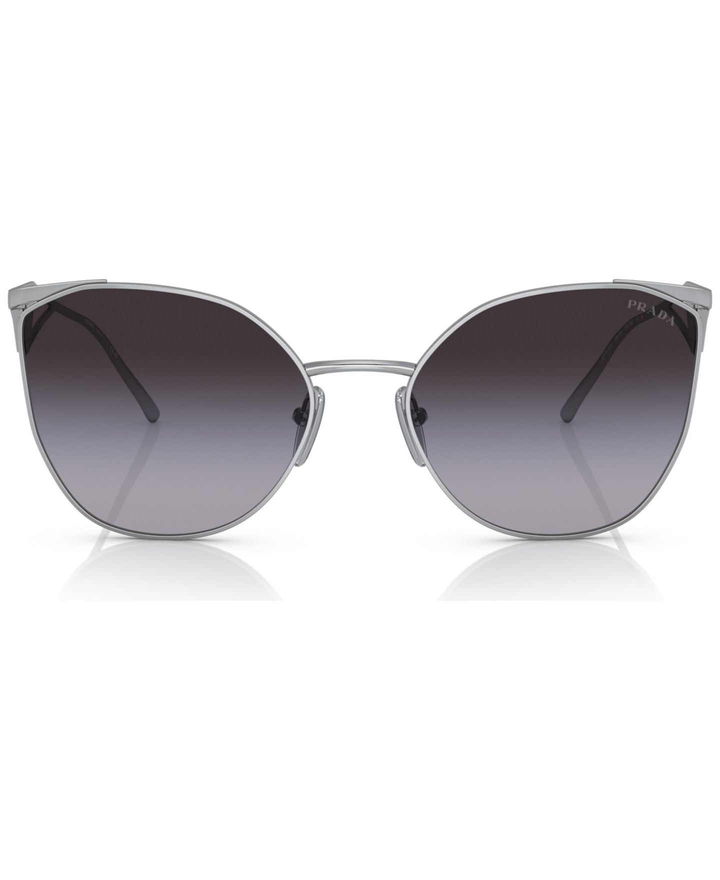 Женские солнцезащитные очки PRADA Irregular Sunglasses, PR 50ZS, цвет: Серебряный — фото 2