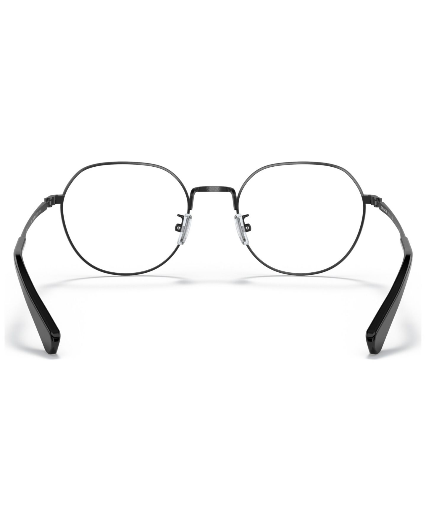 Мужские очки COACH Man Round Metal HC5141 Eyeglasses, цвет: Атласный чёрный — фото 3