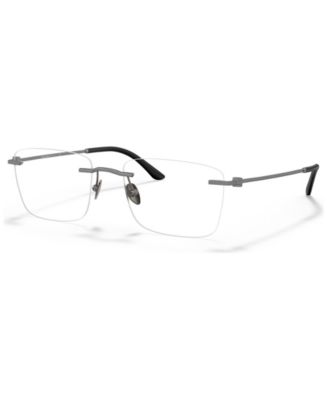 Giorgio Armani Men's Rectangle Eyeglasses AR5124 - Macy's