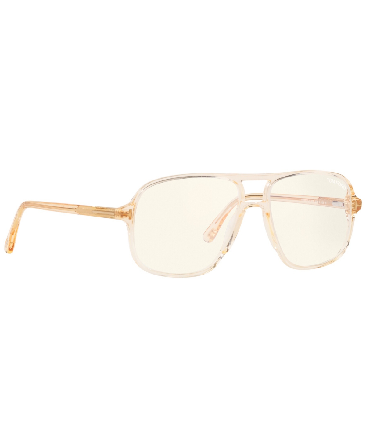 Tom Ford Men's Square Eyeglasses Tr001317 In Brown Shiny