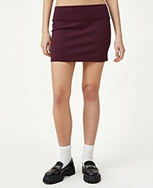 Women's Ponte Mini Skirt