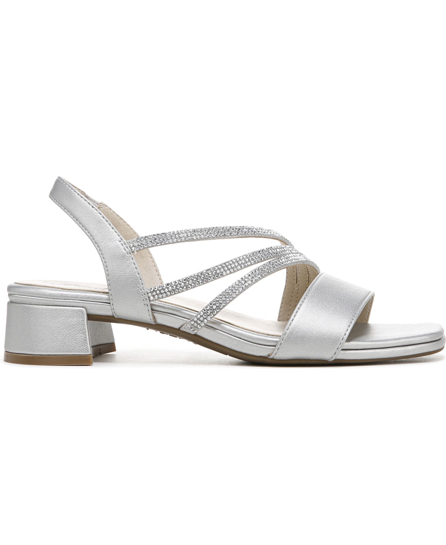Женские сандалии LifeStride Joy Slingback Dress Sandals, цвет: Серебряная искусственная кожа — фото 2