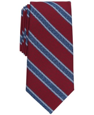 Club Room - Men's Stone Classic Stripe Tie