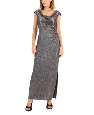 Connected - Textured Metallic Gown