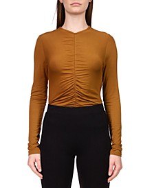 Women's Long Sleeve Ruched Top 