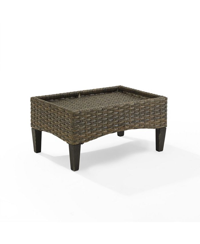 Crosley Rockport Outdoor Wicker Ottoman Macy's