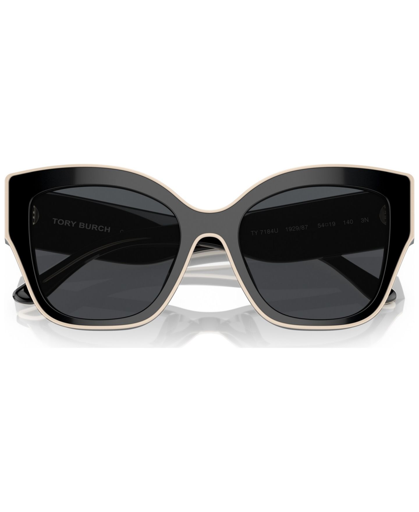 Женские солнцезащитные очки Tory Burch Sunglasses, TY7184U, цвет: Чёрный / Молочный — фото 2