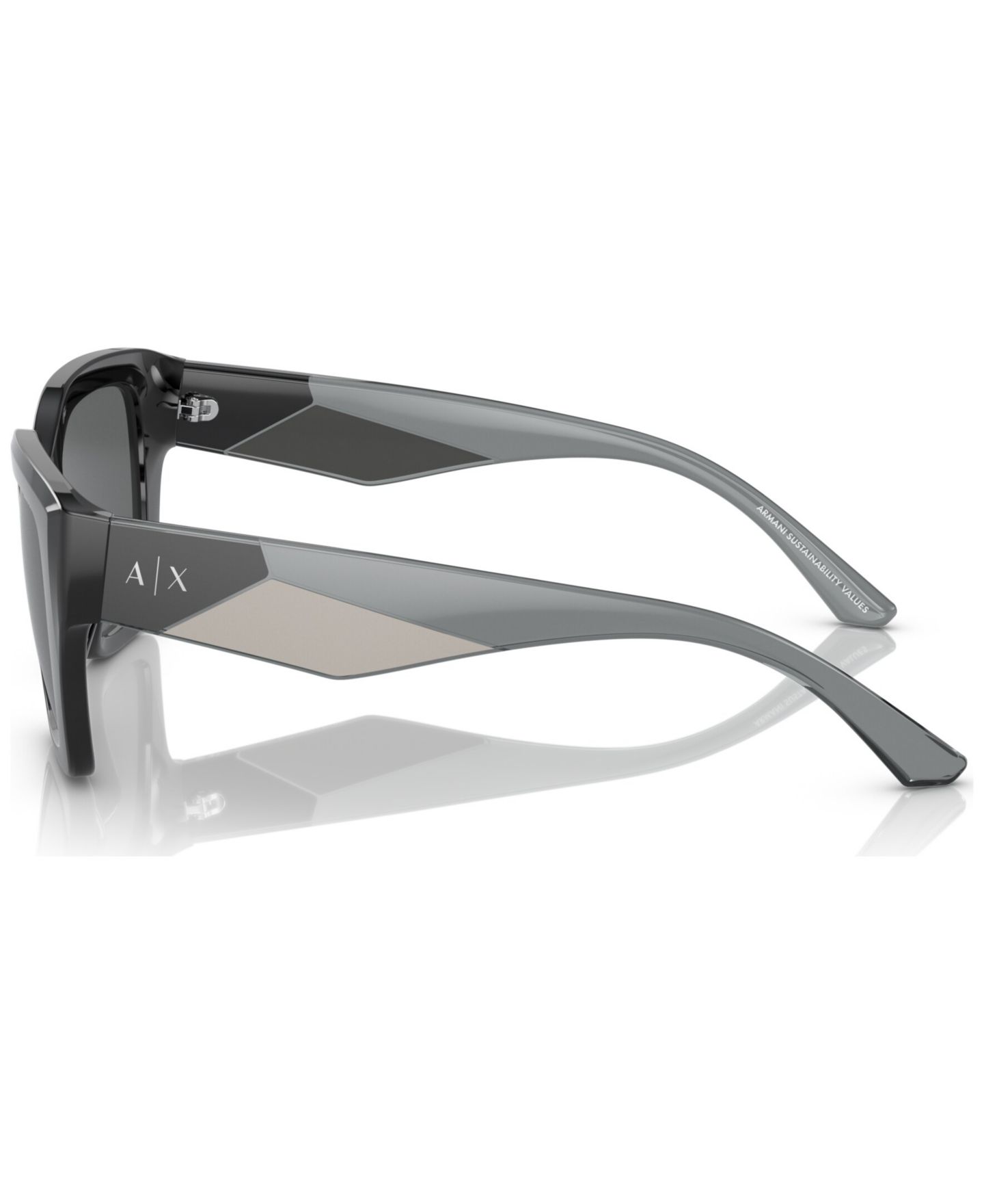 Женские солнцезащитные очки A|X Armani Exchange Sunglasses, AX4125SU54-X, цвет: Блестящий чёрный — фото 3
