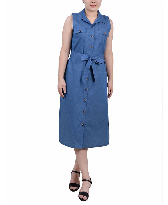 Macy s petite deals denim dresses