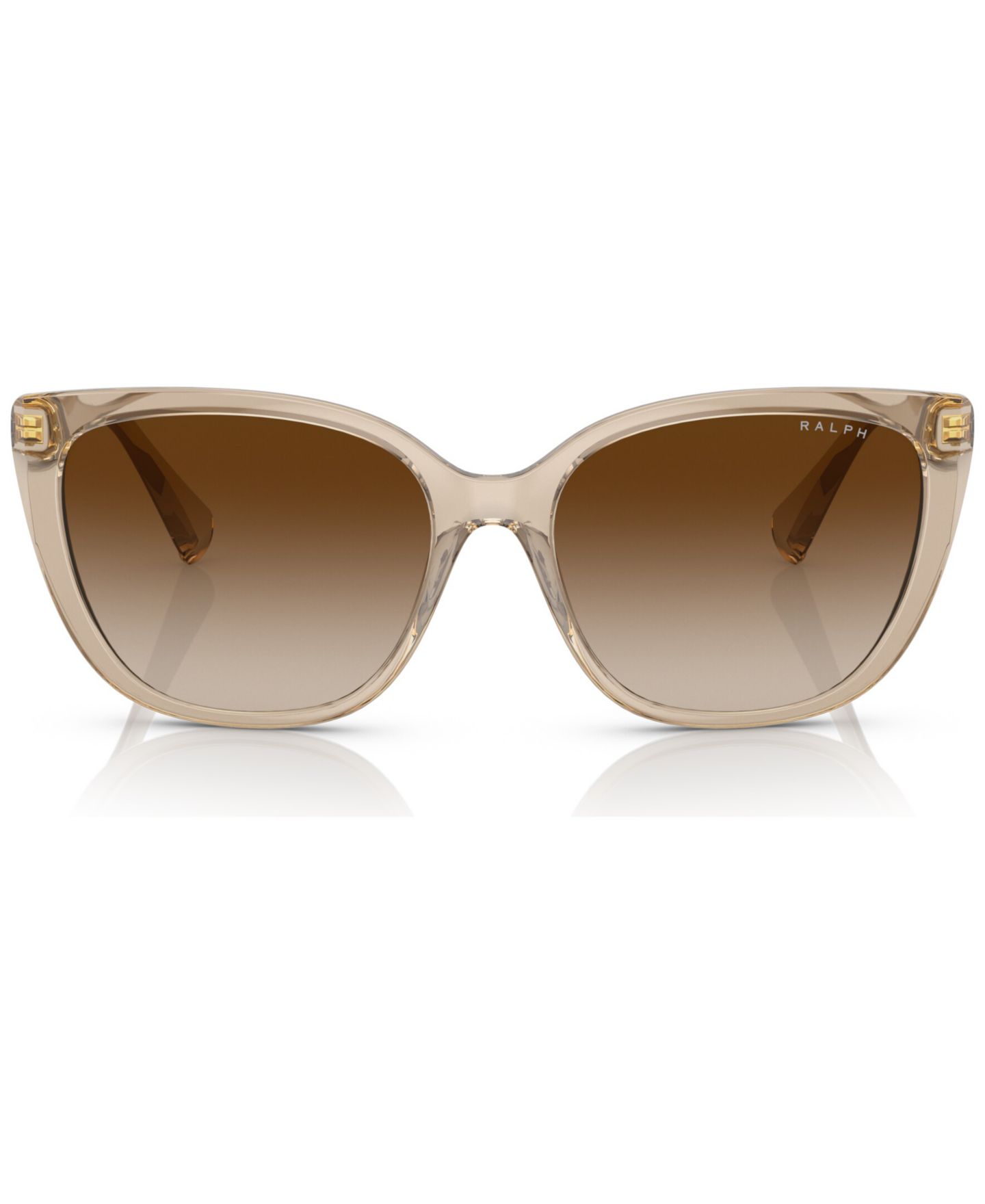 Женские солнцезащитные очки Ralph by Ralph Lauren Sunglasses, RA527456-Y, цвет: Блестящий прозрачный коричневый — фото 2