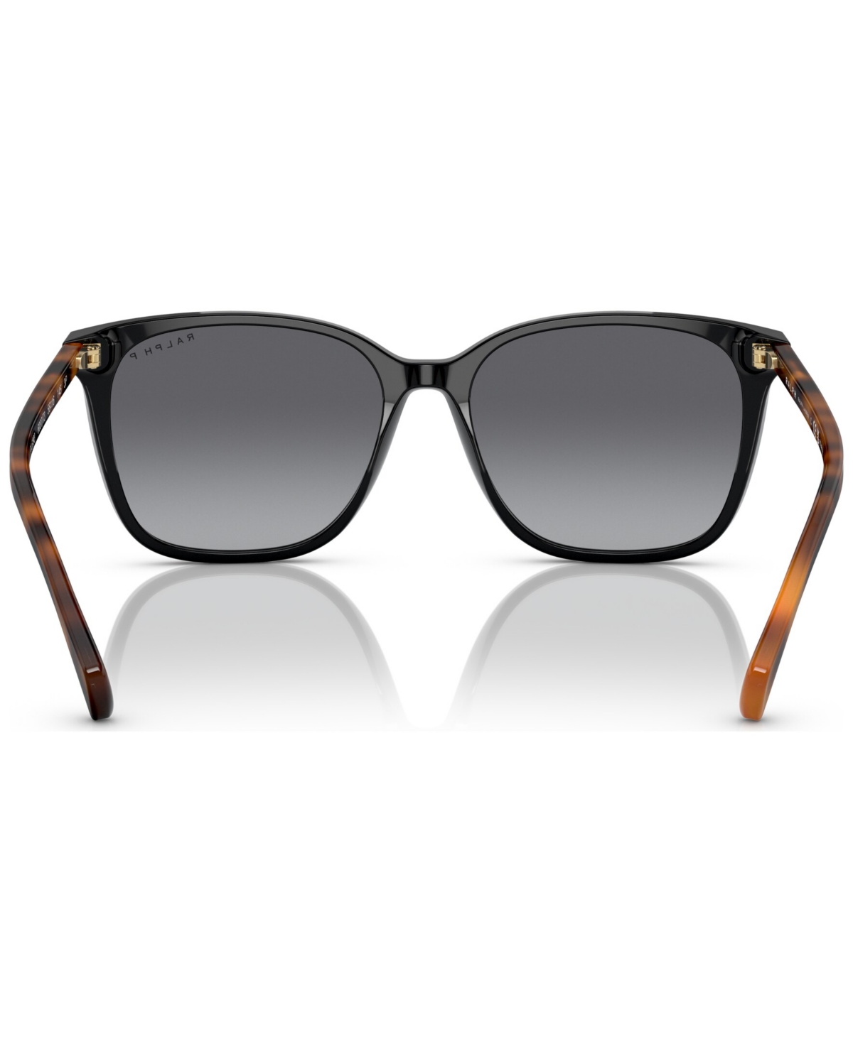 Shop Ralph By Ralph Lauren Women's Polarized Sunglasses, Ra529356-yp In Shiny Black