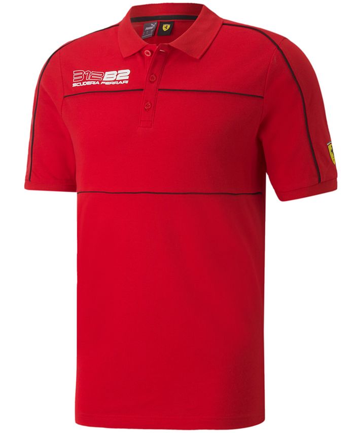 Puma Ferrari Race Short-Sleeve Logo Polo Shirt in Red - Macy's
