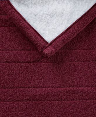 Electric Reversible Fleece to Sherpa Throw, 50" x 60"