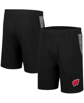 Men's Colosseum Black Wisconsin Badgers Wild Party Shorts - Macy's