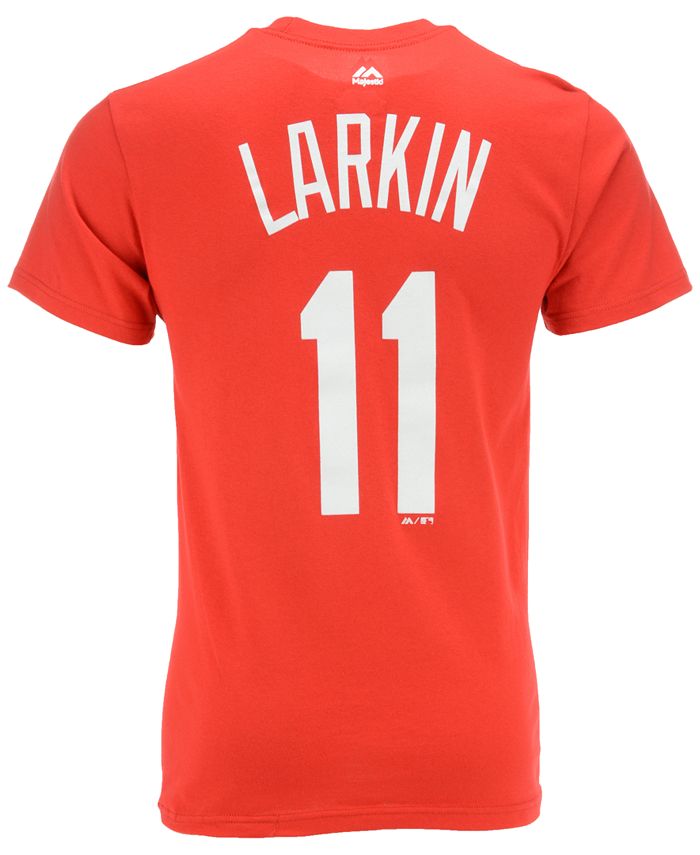Majestic Men's Short-Sleeve Barry Larkin Cincinnati Reds Cooperstown Player  T-Shirt - Macy's
