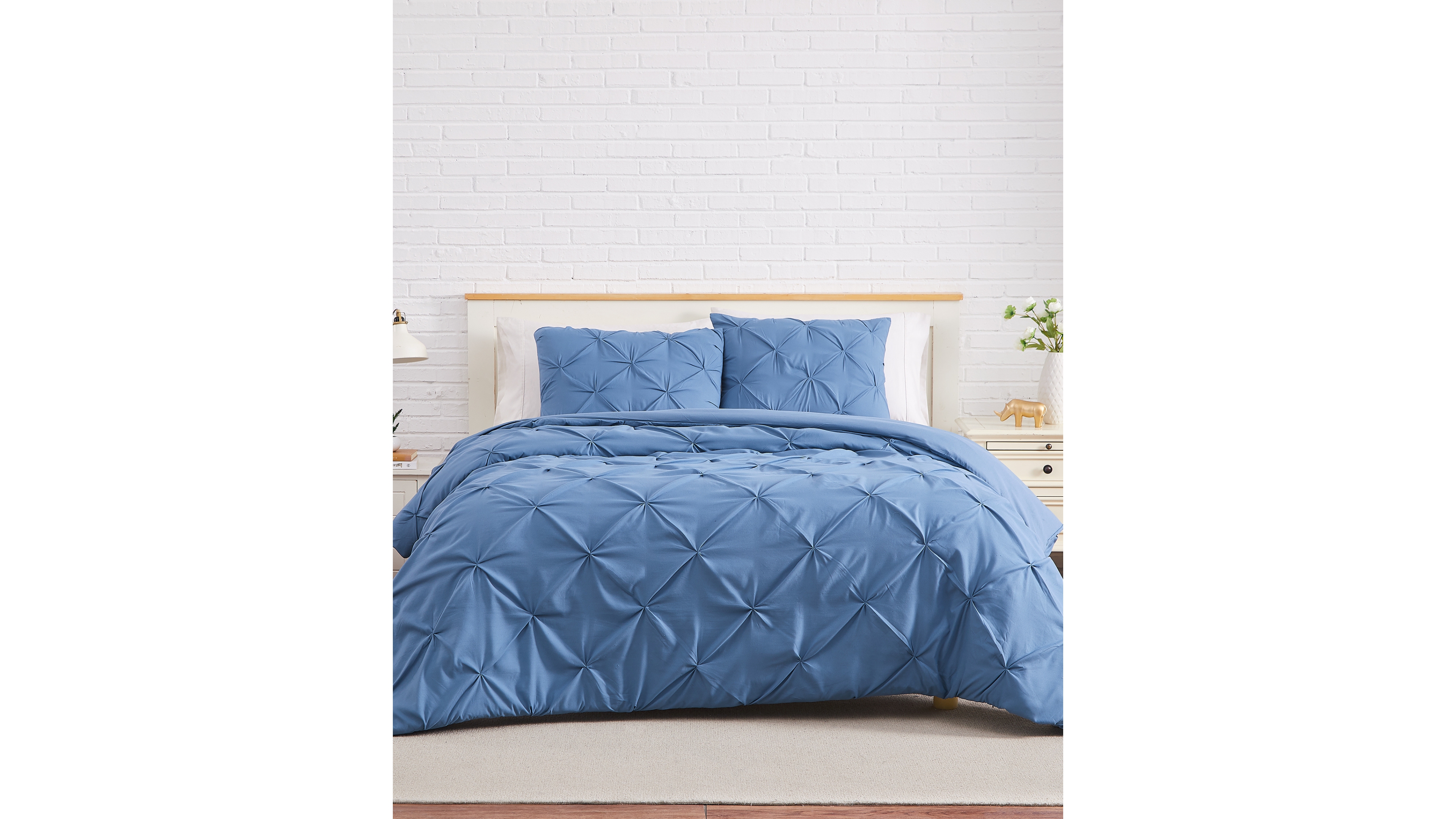 Southshore Fine Linens Pintuck 2 Piece Duvet Cover Set, Twin/Twin Xl