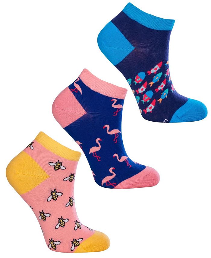 Love Sock Company Women's Ankle Bundle 2 WCotton Novelty Socks with