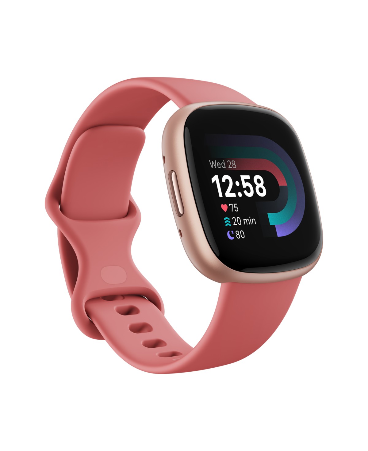 Смарт-часы Fitbit Versa 4 Pink Sand Copper Rose 39мм — фото 1
