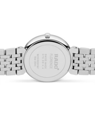Women's Swiss Florence Classic Diamond Accent Stainless Steel Bracelet Watch 38mm