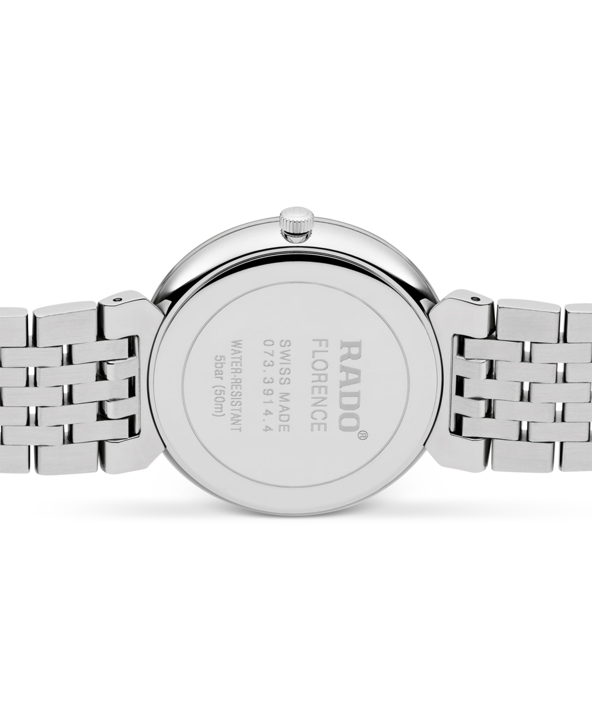Shop Rado Women's Swiss Florence Classic Diamond Accent Stainless Steel Bracelet Watch 38mm In No Color