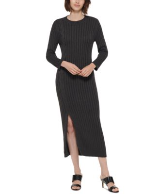 Calvin Klein Ribbed-Knit Midi Sweater 