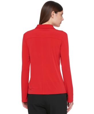 Women's Point-Collar Top
