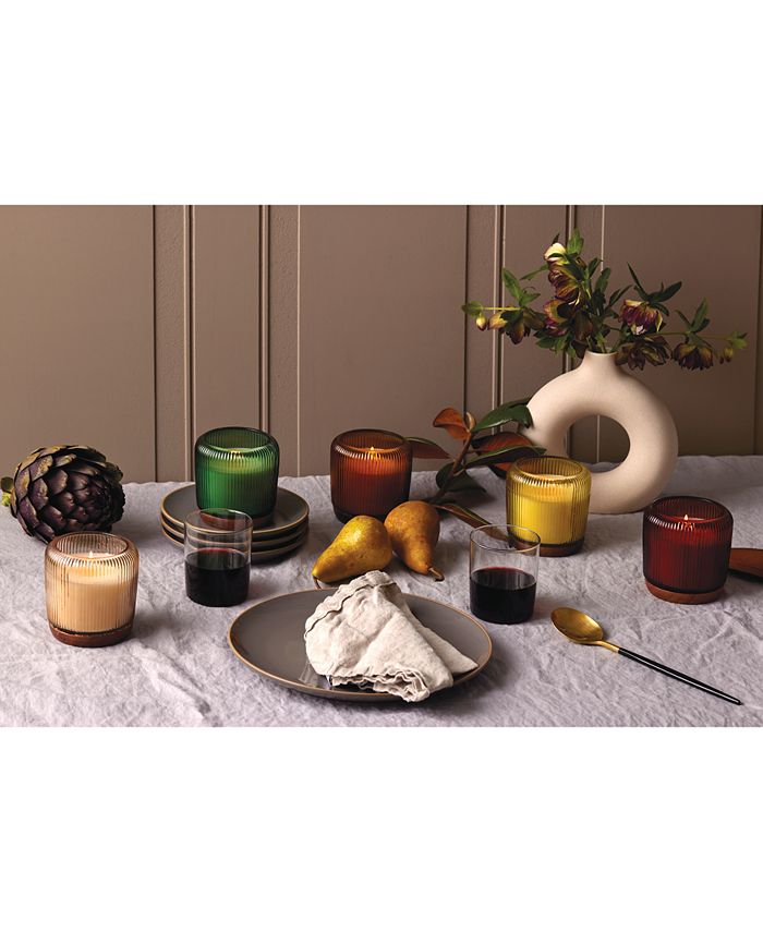 Paddywax Firefly Gem Fluted Glass Salted Birch Candle, 10 oz. Macy's