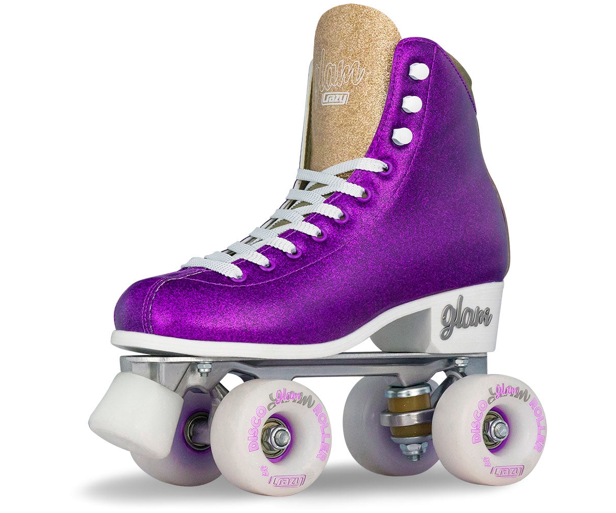 Crazy Skates Glam Roller Skates For Women And Girls - Dazzling Glitter Sparkle Quad Skates