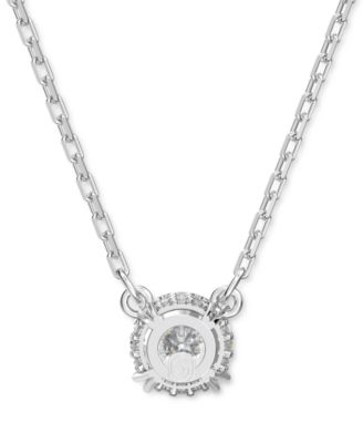 Silver-Tone Constella Crystal Pendant Necklace, 14-7/8" + 2" extender